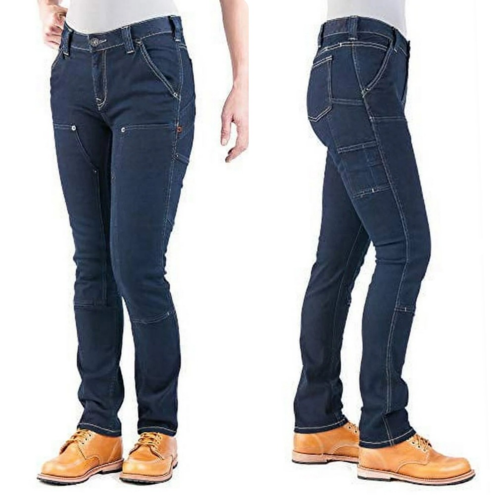 Dovetail Workwear Women's Dark Blue Jeans